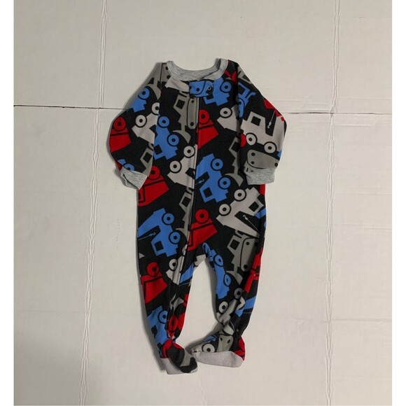 just One You by Carters fleece footed pajamas Size 12 months - Picture 3 of 9